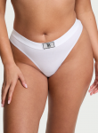 Victoria's Secret "Logo Shine Vs White Thong" kelnaitės