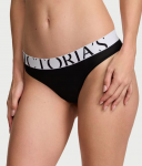 Victoria's Secret "Cool Black Thong" kelnaitės