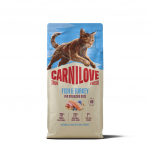 CARNILOVE TRUE FRESH Cat Fish&Turkey Adult Cat Sterilised sausas maistas katėms - 6 kg