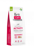 Brit Care Sustainable Activity Chicken&Insect sausas maistas &scaron;unims su vi&scaron;tiena vabzdžiais 12 kg