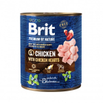 Brit Premium by Nature kons. &scaron;unims Chicken with Hearts 800g