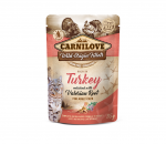 Carnilove kons. katėms mai&scaron;eliuose Turkey Valeriana 85g