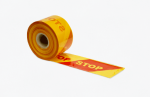 Polietileno juosta "Stop", P-100mm; L-200m.