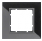 Rėmelis 1-vietis, juodas stiklas, Berker B.7