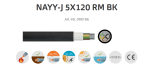 Kabelis NAYY-J 5x120 mm&sup2; RM