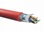 Kabelis S/FTP 4x2x22AWG cat 5e kat. PH120 B2ca - s1 d1 a1 LSOH raudonas 500m