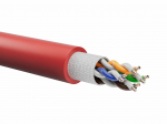 Kabelis UTP 4x2x23AWG cat 5e kat. PH120 B2ca - s1 d1 a1 LSOH raudonas500m