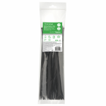 Kabelių dirželiai 300x3.6mm  Juodi, (pakuotėje 100 vnt).