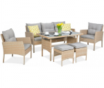 Lauko baldų komplektas CORTINA+ Smėlio