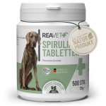 Reavet spirulina &scaron;unims, tabletės