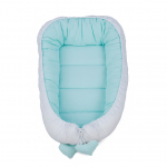 TUTTOLINA lizdelis naujagimiui Cocoon WAFEL, mėtinis-baltas