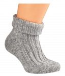 WOWERAT kojinės kūdikiams su ekologi&scaron;ka vilna, &scaron;viesiai pilkos
