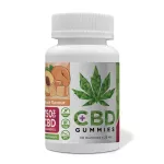Euphoria CBD guminukai persikų &ndash; 750 mg CBD, 30 vnt. x 25 mg, 90 g