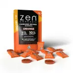 ZEN CBD THC+ apelsinų guminukai &ndash; 110 mg, 10 vnt., 60 g