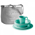 Nedūžtančių indų rinkinys HARMONY 6 asm. aqua