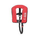 Vaiki&scaron;ka raudonos spalvos pripučiama gelbėjimosi liemenė Besto