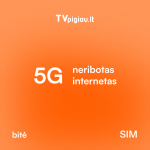 &bdquo;Home 5G 300" planas - Ypač greitas ne&scaron;iojamas internetas Jūsų modemui