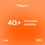 Neribotas 4G internetas ir pokalbiai su SIM kortele - 20 GB duomenų EU/EEE ir laisvė bendrauti