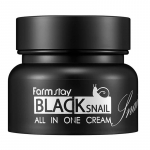 Farmstay Black Snail All In One Cream &ndash; veido kremas su sraigių sekretu