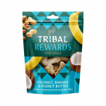 Tribal Rewards sausainiai &scaron;unims su kokosu, bananais ir žemės rie&scaron;utų sviestu