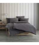 Patalynės komplektas &bdquo;Dark Grey Stone Washed&ldquo; (200x220 cm)