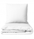 Premium satino patalynės komplektas &bdquo;White Stripe Sateen&ldquo; (200x220 cm)