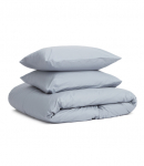 Premium satino patalynės komplektas &bdquo;Classic grey&ldquo; (200x220 cm)