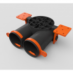Difuzorius AERO-PRO plenum SLIMBOX 2X75