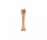 Žaislas kaulas guminis su bambuko pluo&scaron;tu 18,4cm