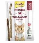 GimCat Sticks begrūdės lazdelės, su pauk&scaron;tiena (4 vnt)