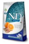 FARMINA N&D OCEAN – DOG Dry Herring&Orange ADULT MED&MAX 2,5 kg