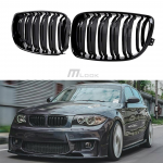 Dvigubos priekinės grotelės skirtos BMW E81/E87/E82/E88