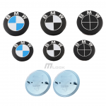 Kėbului emblemos 74mm/82mm Juoda/Balta 82mm