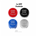 Start/Stop mygtuko apdaila (F/G serija) Su OFF funkcija Juoda