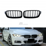 Dvigubos priekinės grotelės skirtos BMW F30/F31/F35