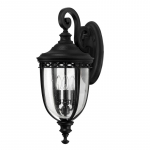 English Bridle 3 Light Large Wall Lantern &ndash; Juodas