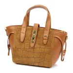 Luka 24-092 CROCO camel-2 natūralios odos rankinė