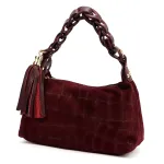 Luka 26-032 CROCO bordo zom&scaron;inės odos rankinė