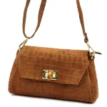 Luka 26-178 CROCO camel-2 natūralios odos rankinė