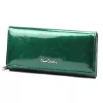 Pierre Cardin 02 LEAF 106 žalia odinė piniginė