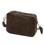 Luka 25-011 CROCO tamsiai ruda odinė rankinė