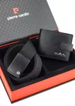 Dovanų rinkinys vyrams: odinė piniginė Pierre Cardin RFID ir diržas STEVENS A323206 N526