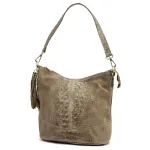 Luka 26-027 CROCO taupe natūralios odos rankinė