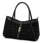 Camilla PREMIUM 10.014 CROCO juoda odinė rankinė