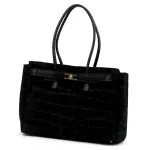 Camilla PREMIUM 10.004 CROCO juoda odinė rankinė
