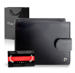 Vyri&scaron;ka piniginė Pierre Cardin, su RFID apsauga, juoda A323306