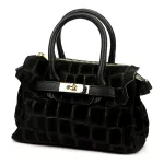 Luka 26-146 MINI CROCO juoda odinė rankinė