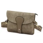 Luka 26-100-2 D CROCO taupe natūralios odos rankinė