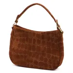 Luka 24-085 CROCO GOLD ruda odinė rankinė