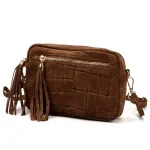 Luka 20-030 CROCO GOLD ruda natūralios odos rankinė
